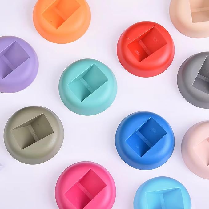 12PCS 3D Floating Frame Display Stand, Jewelry Box, Gift Box, Ornament Organizer, Small Travel Jewelry Box, PE Film Anti-Oxidation, Suspended Display Box Stackable (Multicolour, Round Stands) - Image 2