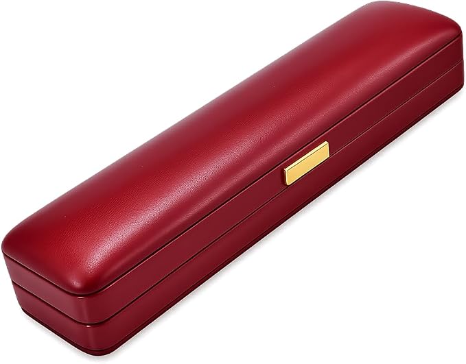 Luxury Burgundy Leather Jewelry Box with Soft Velvet Lining, Elegant Storage Case for Necklaces, Earrings, Bracelets & Watches, Small Travel Organizer Skin-friendly Artificial Leather Cover Gift - Image 3