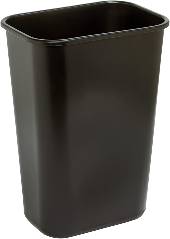 Wastebasket, 10.25 Gallons, 20 1/2in.H x 15 1/2in.W x 11 1/2in.D, Black, WB0196 - Image 3