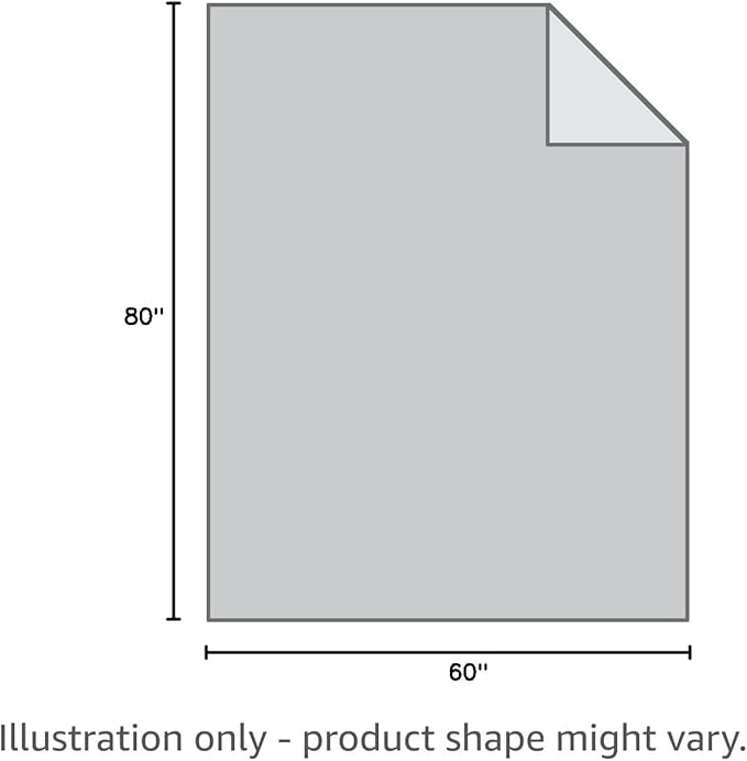 TASTHROW Large Flannel Fleece Throw Blanket, 60×80 Inch - Cozy Lightweight Thick Blanket - All Seasons Suitable for Women, Men and Kids (Grey)