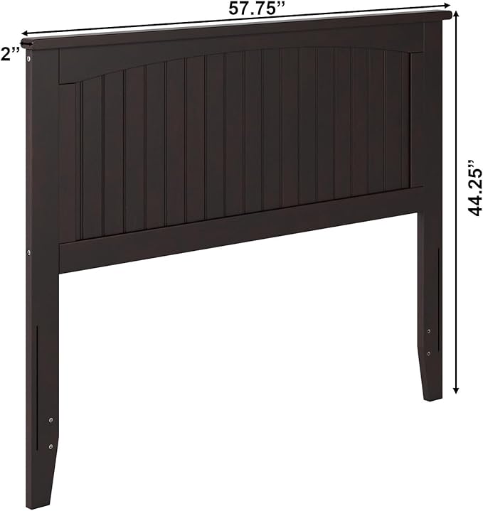 AFI, Nantucket Full Solid Wood Panel Headboard, Espresso