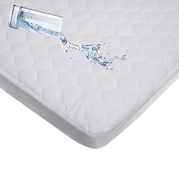 American Baby Company 2 Pack Waterproof Fitted Mini Crib Mattress Protector 38" x 24" - 100% Cotton Quilted Top, Noiseless, Ultra-Soft & Breathable Pack n Play and Mini Crib Mattress Cover