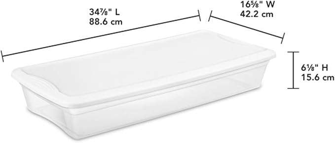 Sterilite 24-Pack 41 Quart Storage Box, Stackable Clear Plastic Bins with Snap-On Lids - Heavy-Duty Organizing Containers for Closet, Bathroom, and Office - Image 3