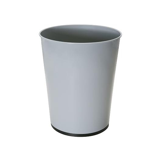 Bath Bliss 5 Liter Small Wastebasket | 2 Pack | Round Open Top | Trash Can | Bathroom | Bedroom | Kitchen | Office | Dorm | Disposal Waste Bin | Garbage | Grey - Image 5