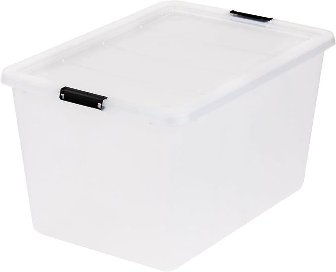 IRIS USA 4-Pack High-Capacity Clip Box with Latching Lids, 55 Quart Storage Bins, Supply Containers for Home, Office & Classroom Organization - Image 7
