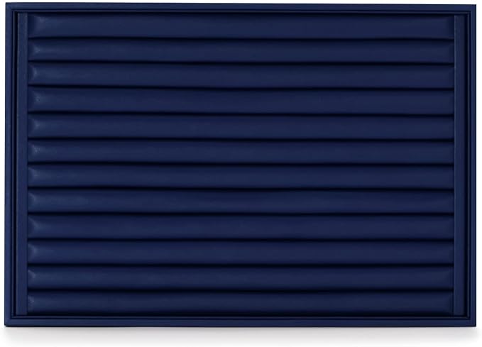 Oirlv Elegant Blue Ring Organizer Tray Stackable Jewelry Trays Jewelry Drawer Organizer Ring Earring Storage - Image 4