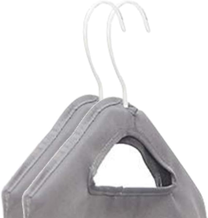 The Fine Living Co. Hanging Laundry Hamper Bag, Heavy Duty, Space Saving Closet Hamper Organizer with 2 Strong Metal Hangers - Image 3
