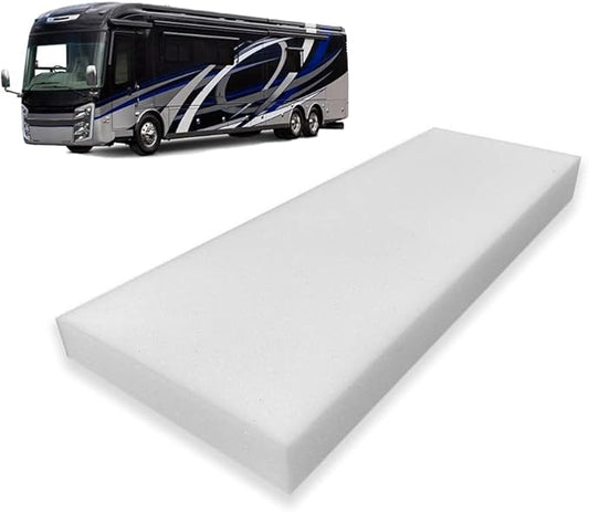 Foamma 2" x 28" x 72" High Density RV Bunk Mattress Replacement, Firm, Durable, Premium Comfort, USA Made, No Cover