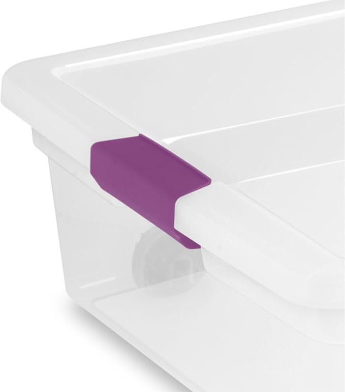 Sterilite 4-Pack 60 Quart ClearView Latch Box, Wheeled Organizer Bins with Latching Lids - Clear Plastic Organization Containers for Closet, Bedroom, Shelving Units and Everyday Home Storage - Image 8