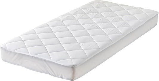 Kingnex Twin XL Mattress Topper for Extra Long Twin Bed Dorm Room Size Fluffy Matress Cover Quilted Fitted Mattress Pad with Deep Pocket