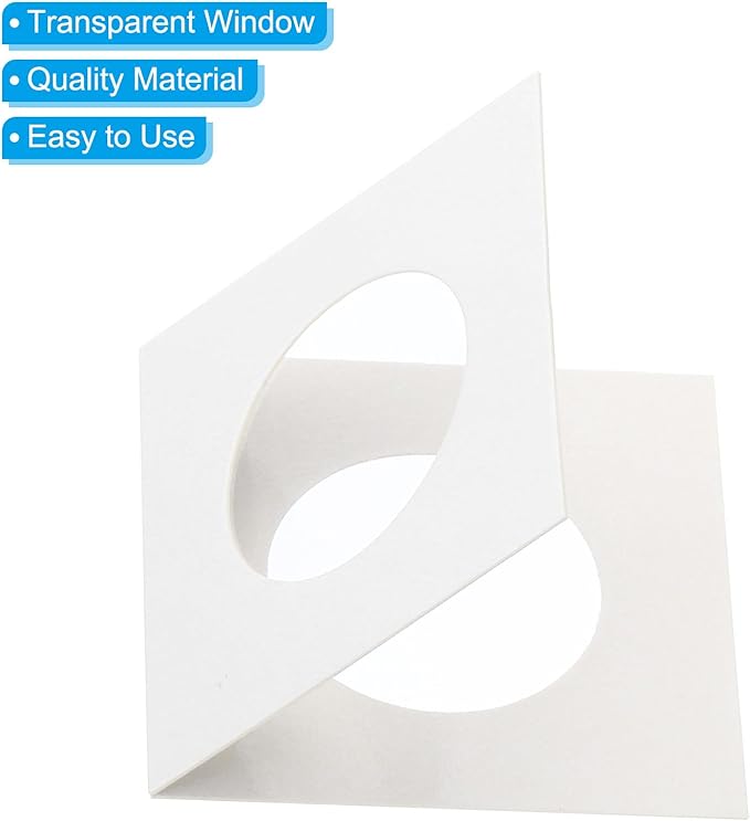 PATIKIL 2 x 2 Coin Flips, 100 Pack 29mm Cardboard Coin Holder Paper Coin Holders for Coin Collection Supplies Collector, White