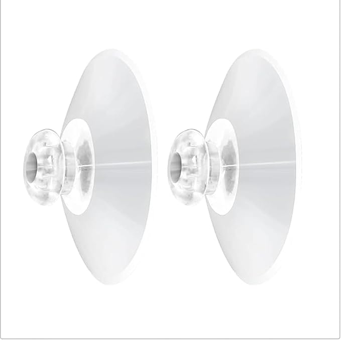 Shower Caddy Connectors Suction Cups for Bathroom, 2 Inch PVC Plastic Heavy Strength Large Clear Sucker Without Hooks, Replacement Suction Cups Compatible with iDesign (6 PCS) - Image 4