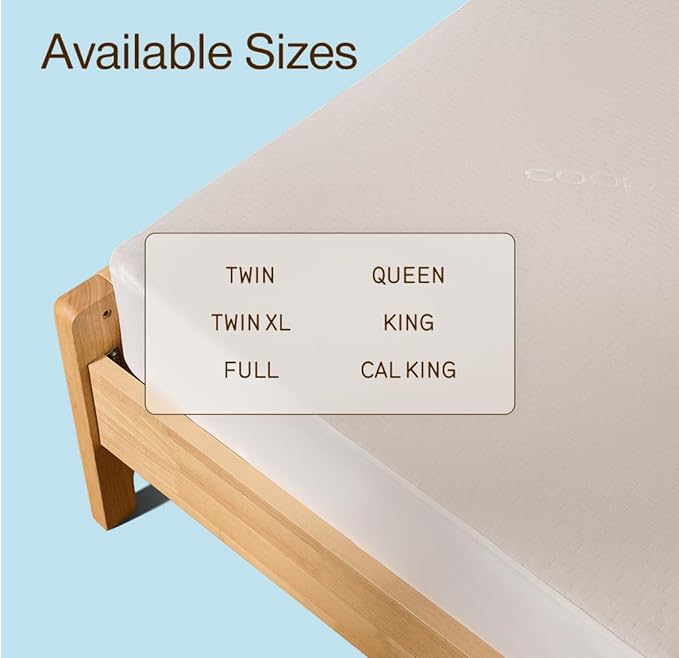 Coop Home Goods Ultra-Cool Waterproof Mattress Protector, Queen, Cooling Mattress Protector, Machine Washable Cooling Bed Cover, Whisper Quiet Waterproof Bed Cover, Queen (60x80)