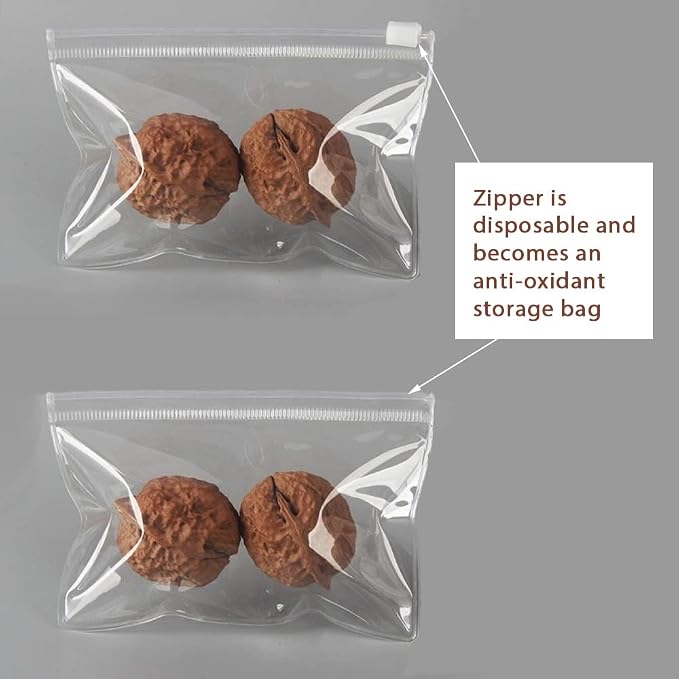 HSLFUAI 50PCS Clear Jewelry Bag, Self Sealing PVC Packaging Zipper Lock Bag, Jewelry Organizer, Small Items Organizer, Resealable Packaging or Storage(11 * 11cm 4.33 * 4.33 inch) - Image 2