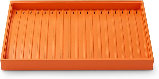 Oirlv Luxury Leather Jewelry Tray Necklace Bracelet Organizer Tray Stackable Jewelry Plate Necklace Bracelet Display Storage by Oirlv