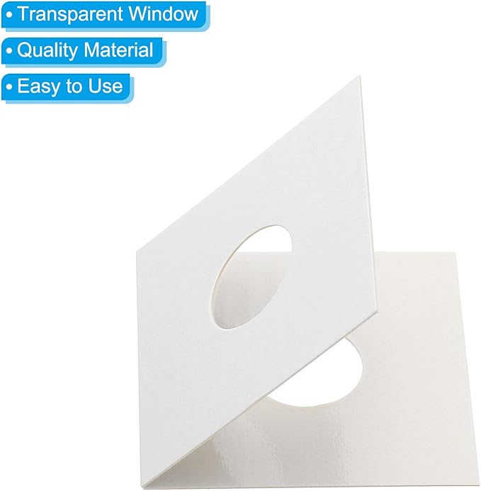 PATIKIL 2 x 2 Coin Flips, 100 Pack 17.5mm Cardboard Coin Holder Paper Coin Holders for Coin Collection Supplies Collector, White