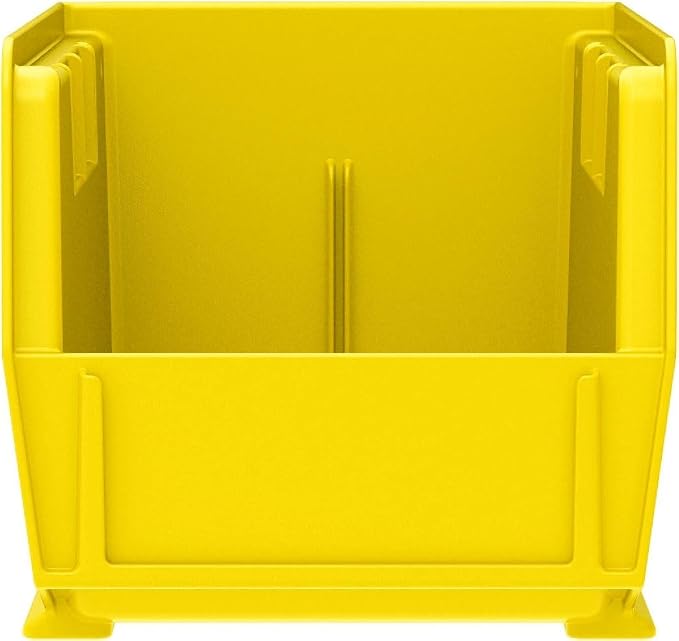 Akro-Mils 30230 AkroBins Plastic Storage Bins, Space-Saving Stackable Bins for Garage, Pantry, Craft Organization, 11" x 5" x 5", Yellow, 12-Pack - Image 8
