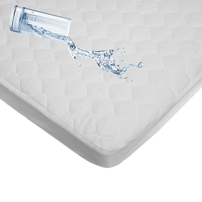 American Baby Company Waterproof Fitted Mini Crib Mattress Protector 38" x 24" - 100% Cotton Quilted Top, Noiseless, Ultra-Soft & Breathable Pack n Play and Mini Crib Mattress Cover