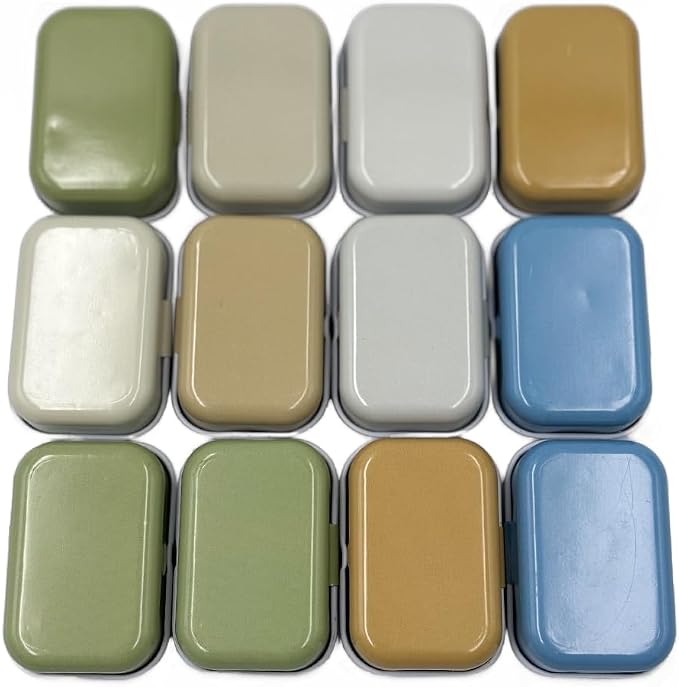 8Pcs Mini Flower Tin Trinket Jewelry Organizer Storage Box Decorative Boxes Small Metal Tins with Hinged Lids Portable Box Containers Small Storage Kit,Easter Basket Stuffers - Image 7