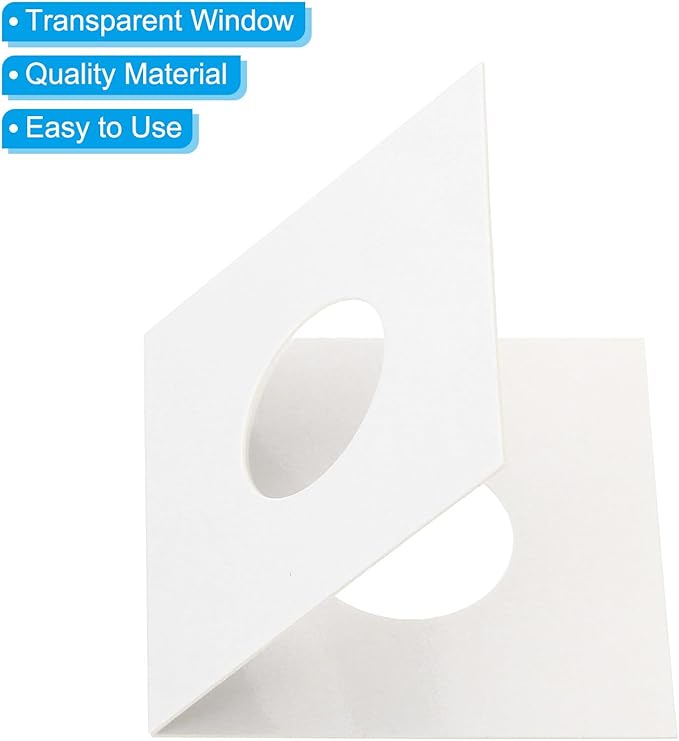 PATIKIL 2 x 2 Coin Flips, 100 Pack 20.5mm Cardboard Coin Holder Paper Coin Holders for Coin Collection Supplies Collector, White