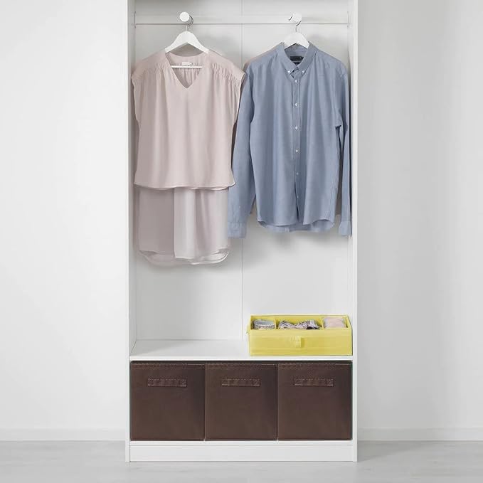 ShellKingdom Foldable Fabric Storage Cubes And Cloth Organizer Drawer For Closet And Toys, 6 Pack (Chocolate) - Image 3