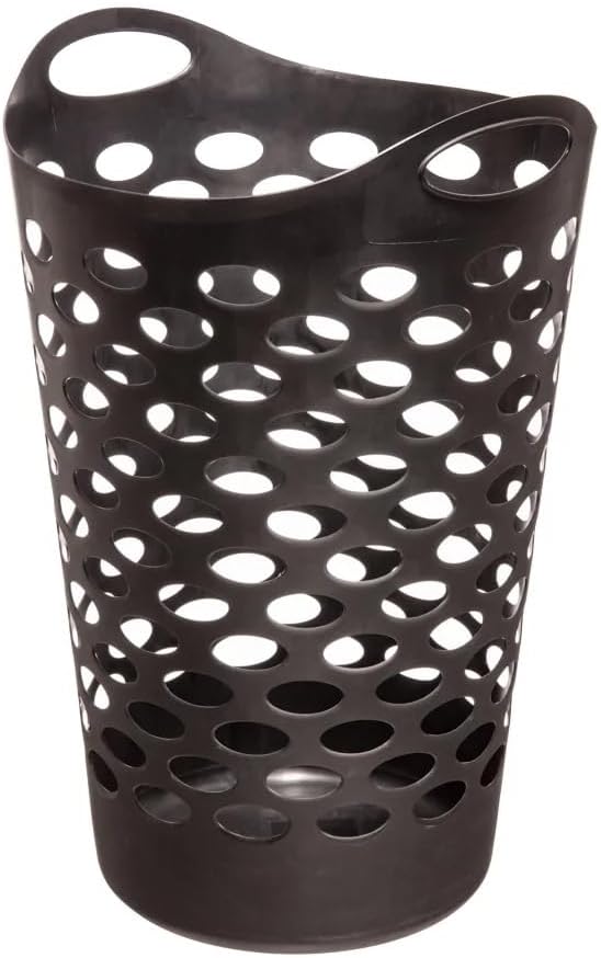 Flex Carrying Handles Laundry Hamper, Black - Image 8