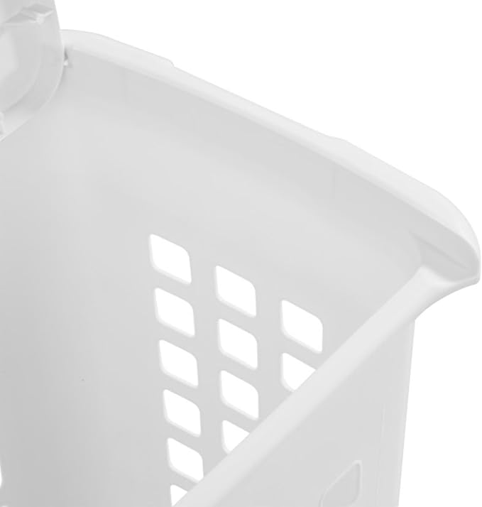 Sterilite 4-Pack LiftTop, Laundry Hamper for Clothes, Tall and Rectangular Plastic Basket with Lid, White - Large and Portable Storage Bin for Clothing and Towels - Ideal for Bathroom and Bedroom - Image 9