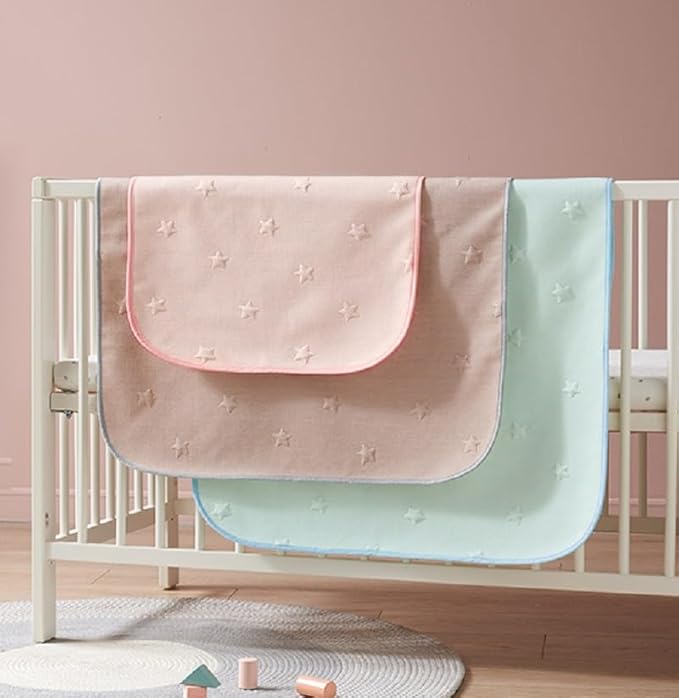 Reidio 1pcs Waterproof Toddler Mattress Pads Cotton Baby Bed Pad Washable Reusable Incontinence Pads Bed Underpads Mattress Protector for Adults Elderly Kids Pets (Khaki, 11.8 * 17.7in(30 * 45cm))