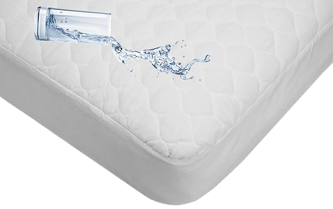 American Baby Company Waterproof Fitted Crib Mattress Protector 52" x 28" - 100% Cotton Quilted Top, Noiseless, Ultra-Soft & Breathable Crib & Toddler Mattress Pad Cover