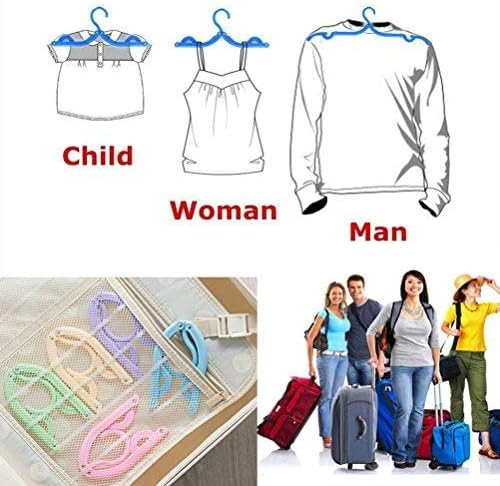 10 Pcs Travel Hangers Cruise Ship Essentials Accessories Portable Folding Clothes Hanger Foldable Drying Rack - Image 3