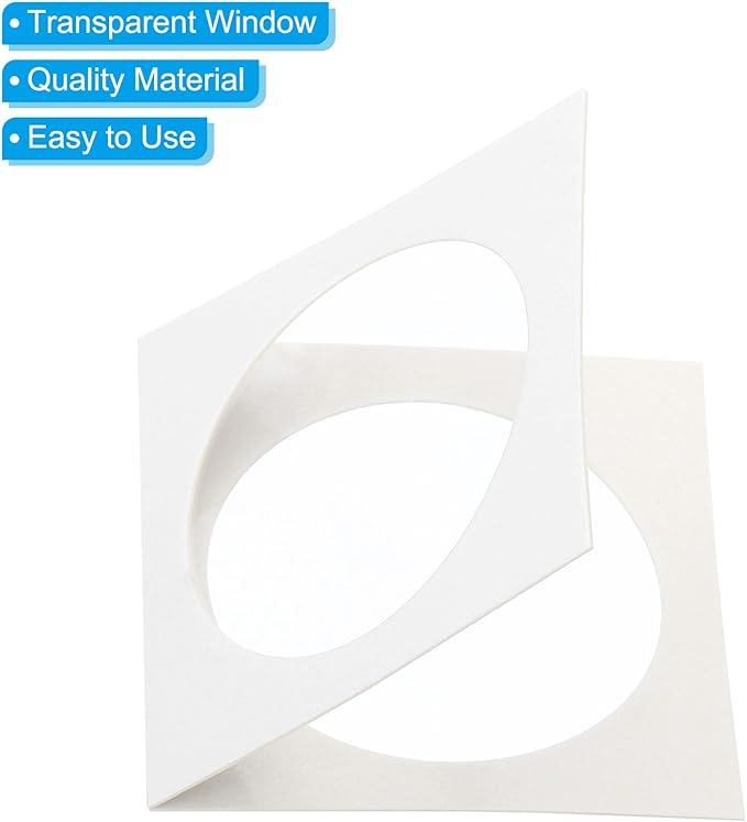 PATIKIL 2 x 2 Coin Flips, 100 Pack 40mm Cardboard Coin Holder Paper Coin Holders for Coin Collection Supplies Collector, White