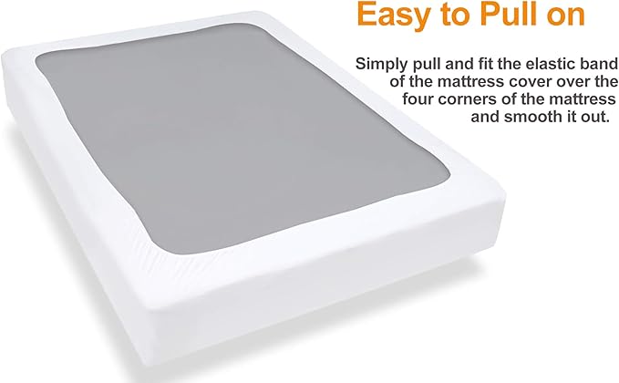 Full Size Mattress Protector Fits to 6-18 inch 54"x 75", 5-Side Waterproof Mattress Cover, Anti-Stains and Urine