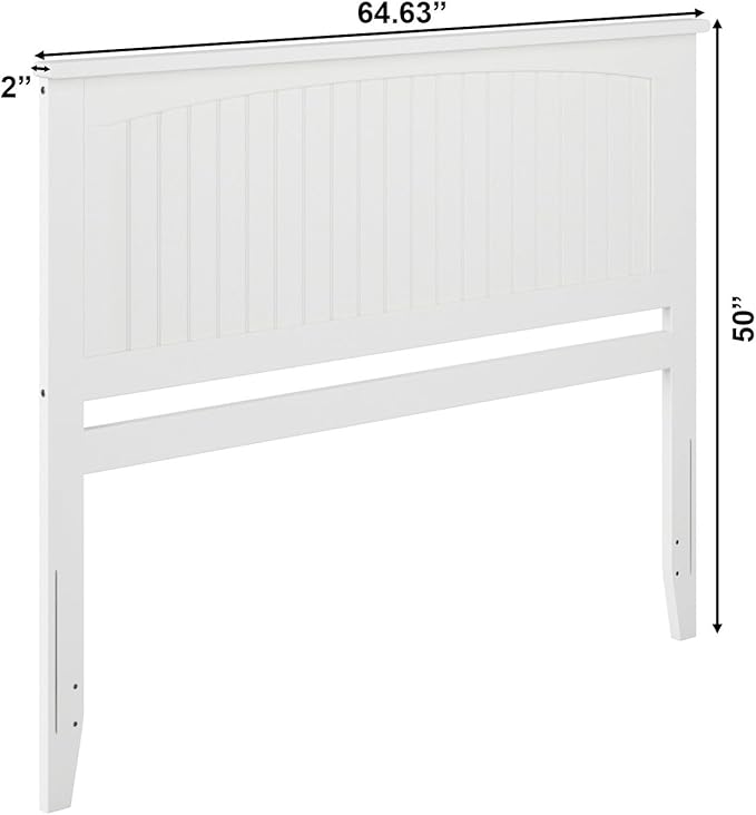 AFI, Nantucket Queen Solid Wood Panel Headboard, White