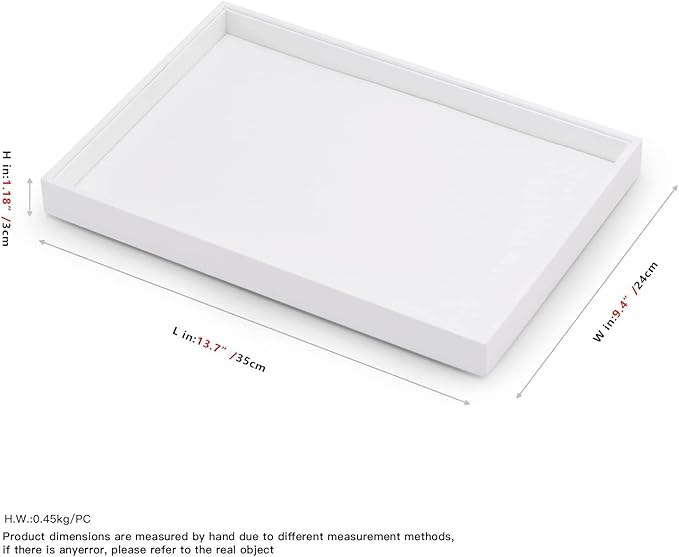 Oirlv Premium White Leather Stackable Jewelry Tray Flat Jewelry Organizer Tray for Jewelry Accessory Trade showcase - Image 7