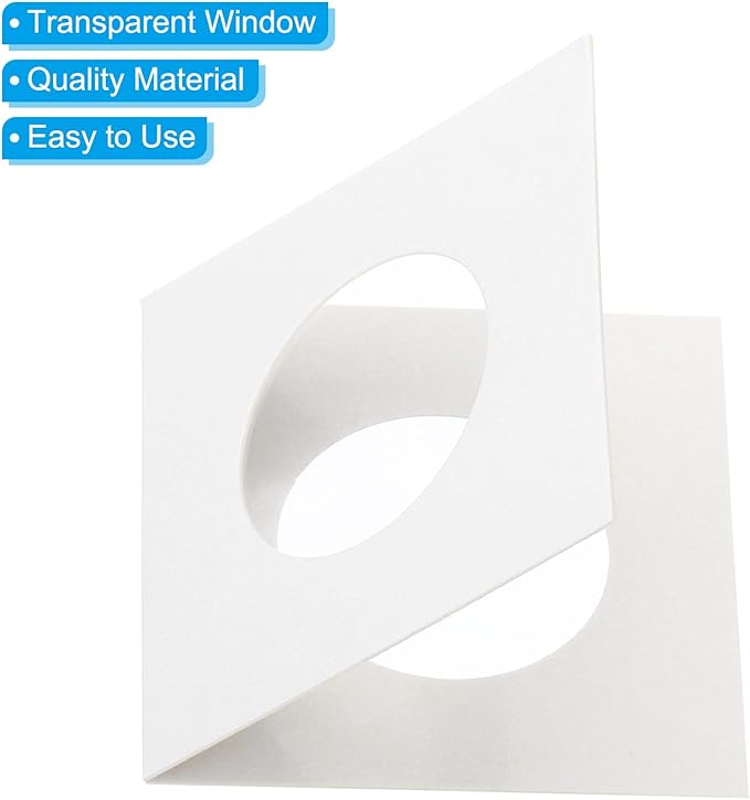 PATIKIL 2 x 2 Coin Flips, 100 Pack 27.5mm Cardboard Coin Holder Paper Coin Holders for Coin Collection Supplies Collector, White