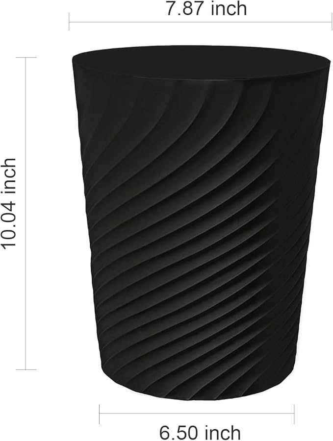 DAJITRE 1.8 Gallon Small Trash Can Wastebasket Recycling Bin Slim Profile for Compact Spaces Bathroom, Office, Bedroom, Kitchen (1.8 Gallon, Black) - Image 5