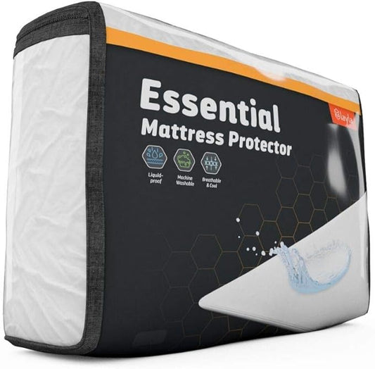 Layla Mattress Protector, Liquid Proof Mattress Pad Barrier | Breathable Waterproof Bed Encasement that Sleeps Cool | 3 Models for a Custom Sleep Experience | Size King - Essential Protector