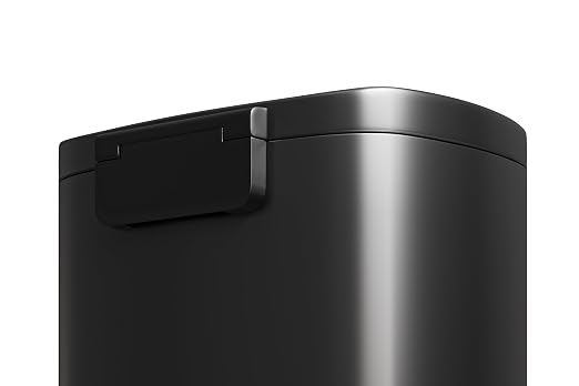 Garvee 13 gal / 50 L Metal Kitchen Trash Can with Lid, Large Rustproof Garbage Can for Kitchen, Step-on Trash Bin with Inner Bucket, Rear Handle, Soft Close Lid, Black - Image 7