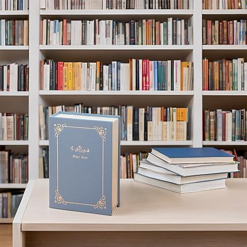 PU Leather Book Jewelry Organizer Box with Magnetic Closure, Stylish Jewelry Box for Women and Girls,Travle Jewelry Case for Rings Necklaces Earring (Blue) - Image 8