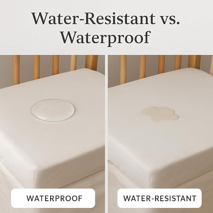 ORGANIC TEXTILES Water-Resistant Flat Sheet Baby Mattress Liner Pad Protector - 100% Organic, GOTS Certified - Cradle (36"x18") - Pack of 1