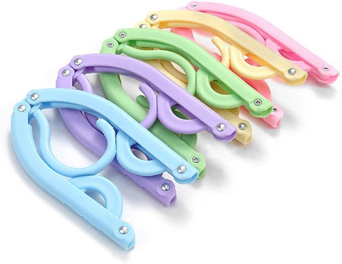 10 Pcs Travel Hangers Cruise Ship Essentials Accessories Portable Folding Clothes Hanger Foldable Drying Rack by Trubetter
