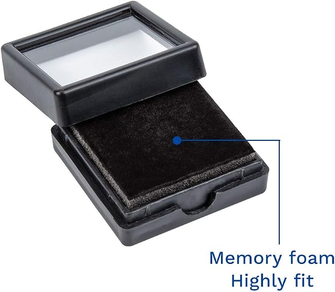 BENECREAT 24 Pack Black Gemstone Display Box Jewelry Box Container with Clear Top Lids 1.57x0.6 for Festival Treat, Gems, Coins, Diamond, Gift Packing - Image 5