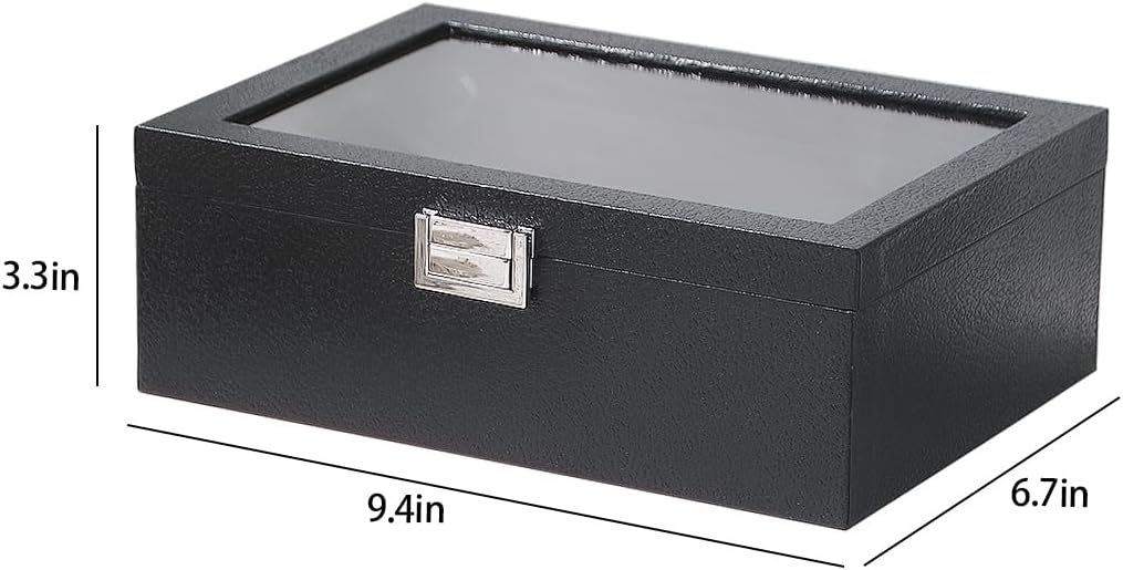 Bracelet Holder Organizer Box, Jewelry Storage Case with 2 Rods, Bangle Watch Display Tray for Women Girls (Black) - Image 7