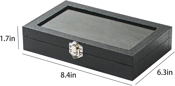 Ring Display Case,Jewelry Ring Organizer Box For Rings,Ring And Earring Holder Box For Girl,Velvet Ring Display Tray (Black, 30 slots) - Image 6