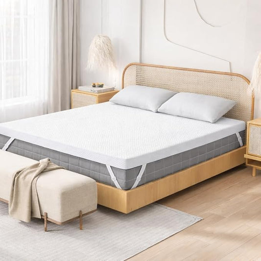 3 Inch Memory Foam Mattress Topper King Size, 2 Inch Cooling Egg Crate Gel Memory Foam Plus 1 Inch High Density Gel Bed Topper
