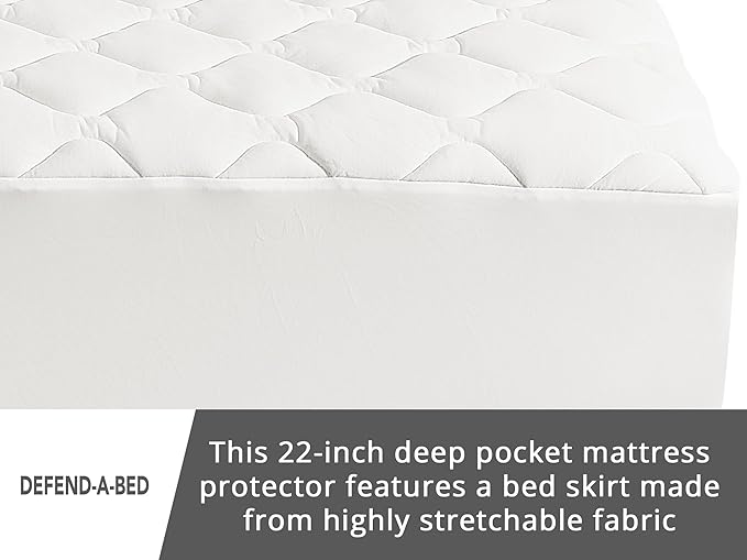 Defend-A-Bed Deluxe Quilted Waterproof Mattress Protector, Full