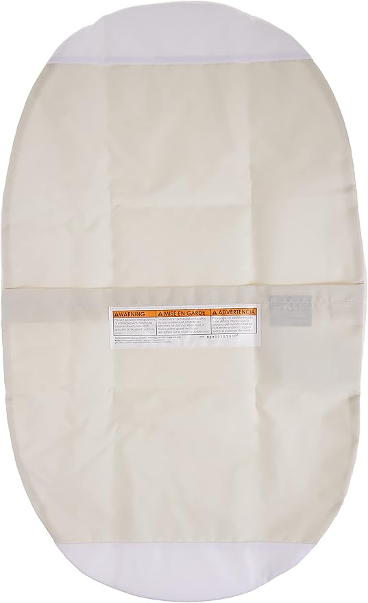 4moms mamaRoo Sleep Bassinet Waterproof Mattress Cover, White