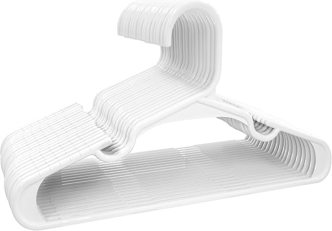 Utopia Home 60 Pack Kids Hangers - 11.5 Inch Plastic Baby Hangers for Closet - Childrens Hanger for Clothes & Infant Hanger for Closet (White) - Image 8
