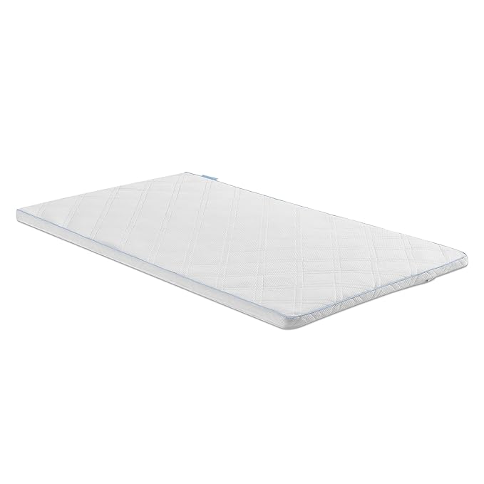 Delta Children Breeze Breathable Crib Mattress Topper, Makes Any Crib Mattress Breathable, 100% Washable, Ultra-Breathable Quilted Layer for Comfort, Fits Standard Size Cribs & Toddler Beds