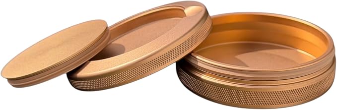 3.0 | Metal Container for Zyn, Premium Aluminum Can & Rugged Pouch Holder | Extra Capacity, Knurled Grip & Used Pouch Storage | EDC (Champagne Gold) - Image 3